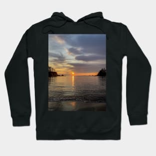 Sunset Reflection at Sunset Bay Hoodie